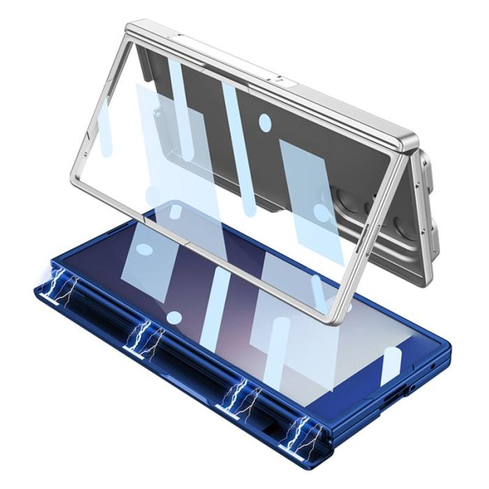 GKK - GKK Samsung Galaxy Z Fold7 Fodral Kickstand - Silver