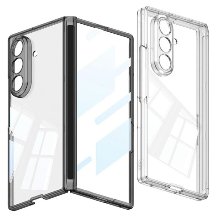GKK - GKK Samsung Galaxy Z Fold7 Fodral - Klar PC med Tempererat Glas - Transparent