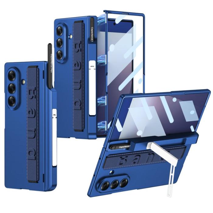 GKK - GKK Samsung Galaxy Z Fold7 Fodral Magnetisk Hinge - Blå
