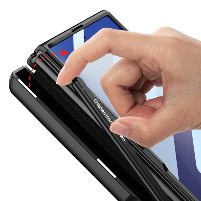 GKK - GKK Samsung Galaxy Z Fold7 Fodral Magnetisk Hinge Kickstand - Grön