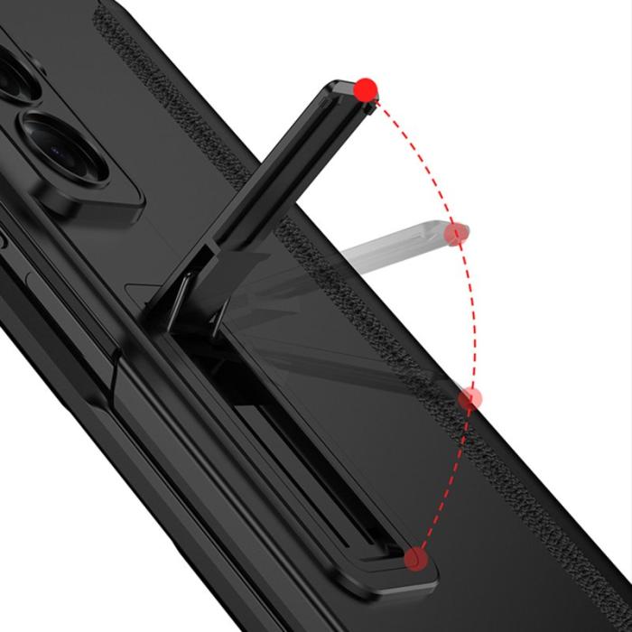 GKK - GKK Samsung Galaxy Z Fold7 Fodral Magnetisk Hinge Kickstand - Grön