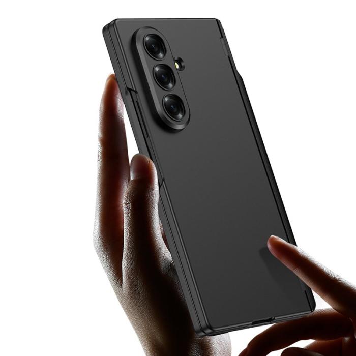 GKK - GKK Samsung Galaxy Z Fold7 Fodral Magnetisk Hinge PC - Silver