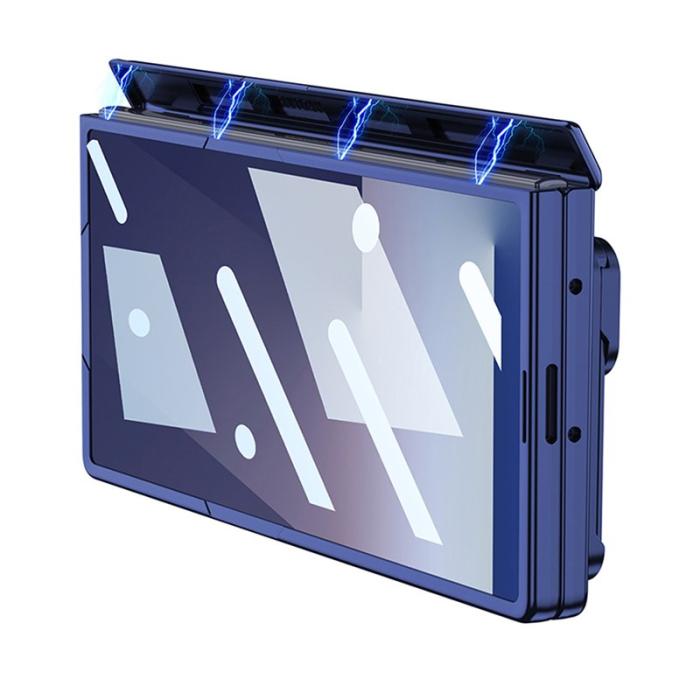 GKK - GKK Samsung Galaxy Z Fold7 Fodral Magnetisk Hinge - Silver