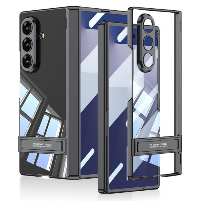 GKK - GKK Samsung Galaxy Z Fold7 Fodral Magnetisk Hinge Skydd PC - Svart