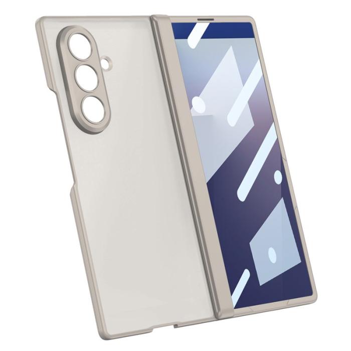 GKK - GKK Samsung Galaxy Z Fold7 Fodral Magnetisk Hinge - Grå