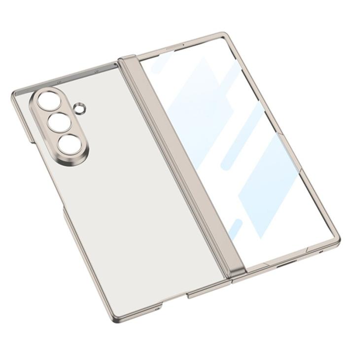 GKK - GKK Samsung Galaxy Z Fold7 Fodral Magnetisk Hinge - Grå