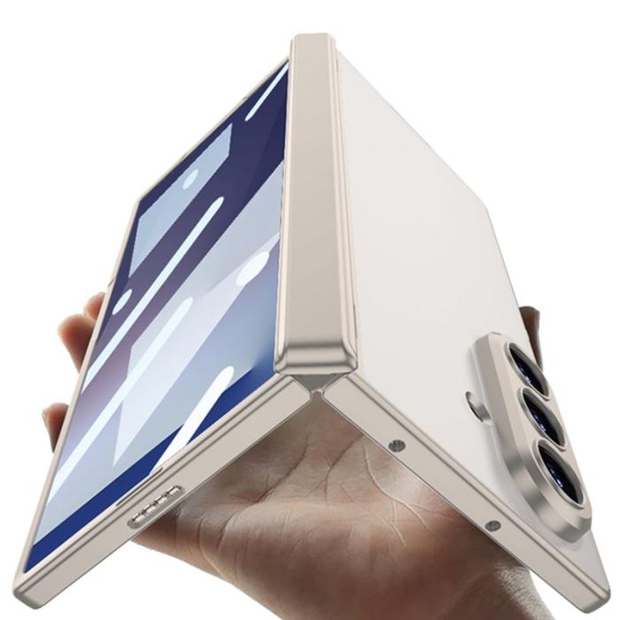 GKK - GKK Samsung Galaxy Z Fold7 Fodral Magnetisk Hinge - Grå