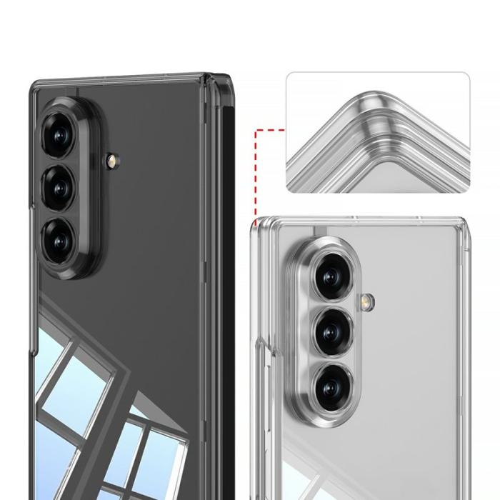 GKK - GKK Samsung Galaxy Z Fold7 Fodral Magnetisk Hinge - Svart