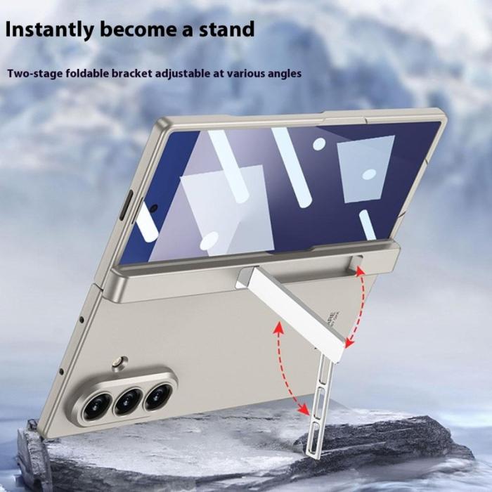 GKK - GKK Samsung Galaxy Z Fold7 Fodral med Kickstand PC - Svart