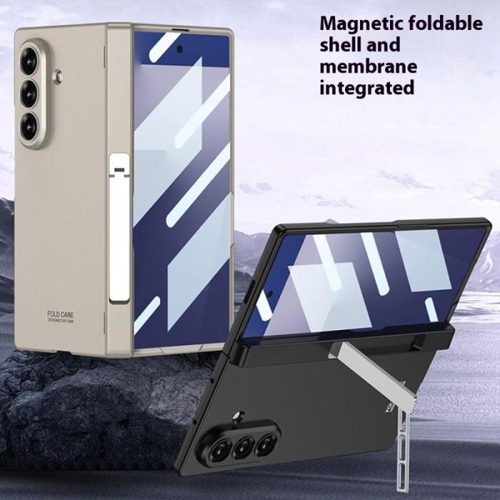 GKK - GKK Samsung Galaxy Z Fold7 Fodral med Kickstand PC - Svart