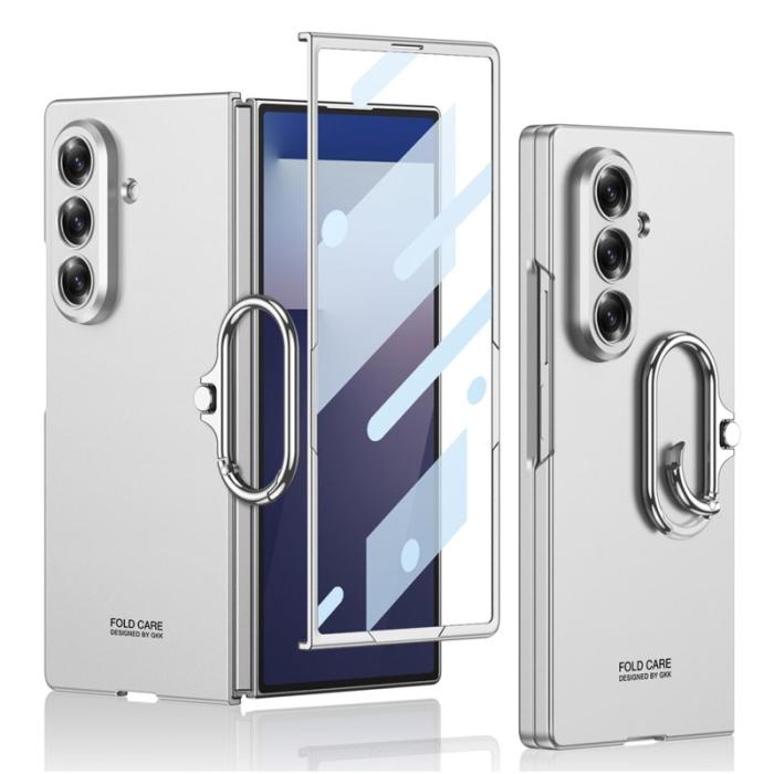 GKK - GKK Samsung Galaxy Z Fold7 Fodral Oval Kickstand - Silver
