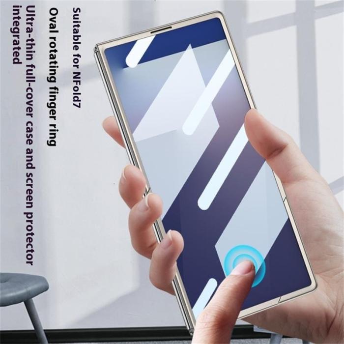 GKK - GKK Samsung Galaxy Z Fold7 Fodral Oval Kickstand - Silver