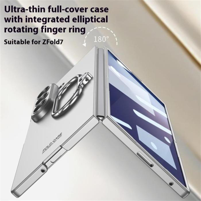 GKK - GKK Samsung Galaxy Z Fold7 Fodral Oval Kickstand - Silver