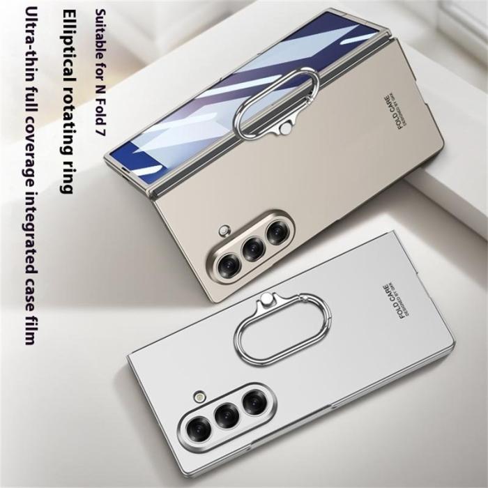 GKK - GKK Samsung Galaxy Z Fold7 Fodral Oval Kickstand - Silver