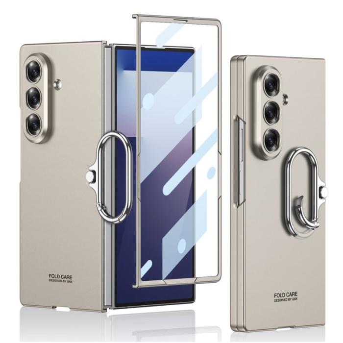 GKK - GKK Samsung Galaxy Z Fold7 Fodral Oval Kickstand - Grå