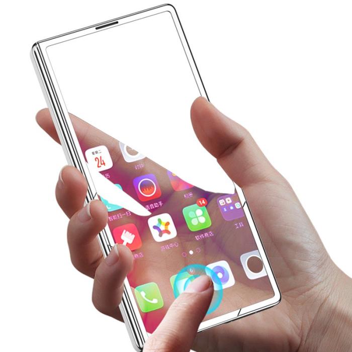 GKK - GKK Samsung Galaxy Z Fold7 Fodral - PC + Härdat glas - Svart+Blå