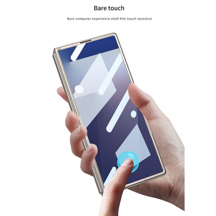 GKK - GKK Samsung Galaxy Z Fold7 Fodral - PC + TempeRöd Glass - Blå