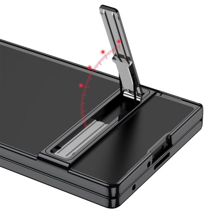 GKK - GKK Samsung Galaxy Z Fold7 Fodral - PC TempeRöd Glass - Champagne Guld