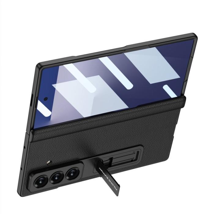 GKK - GKK Samsung Galaxy Z Fold7 Fodral - PC + Tempered Glass - Blå