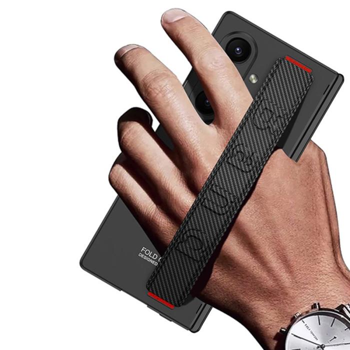 GKK - GKK Samsung Galaxy Z Fold7 Fodral - PC, Tempererat glas - Svart