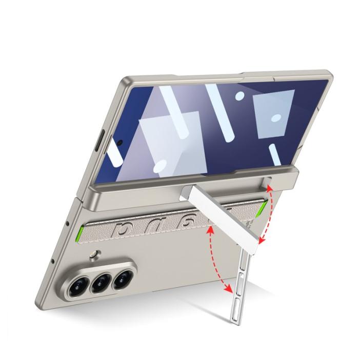 GKK - GKK Samsung Galaxy Z Fold7 Fodral - PC, Tempererat glas - Svart