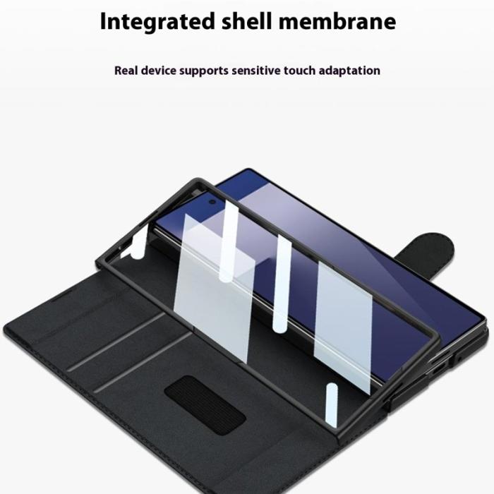 GKK - GKK Samsung Galaxy Z Fold7 Fodral PU PC - Grå