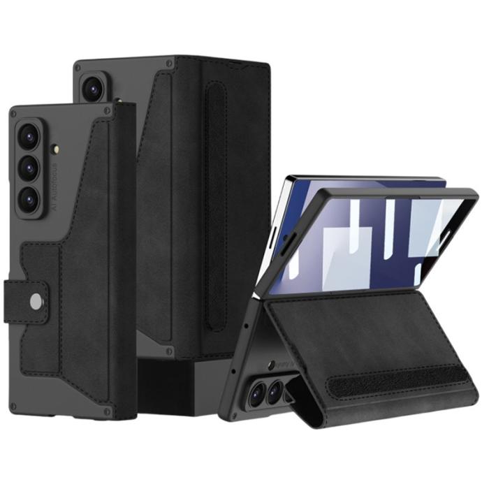 GKK - GKK Samsung Galaxy Z Fold7 Fodral PU PC - Svart