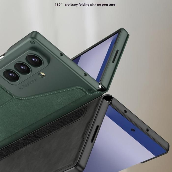 GKK - GKK Samsung Galaxy Z Fold7 Fodral PU PC - Grå