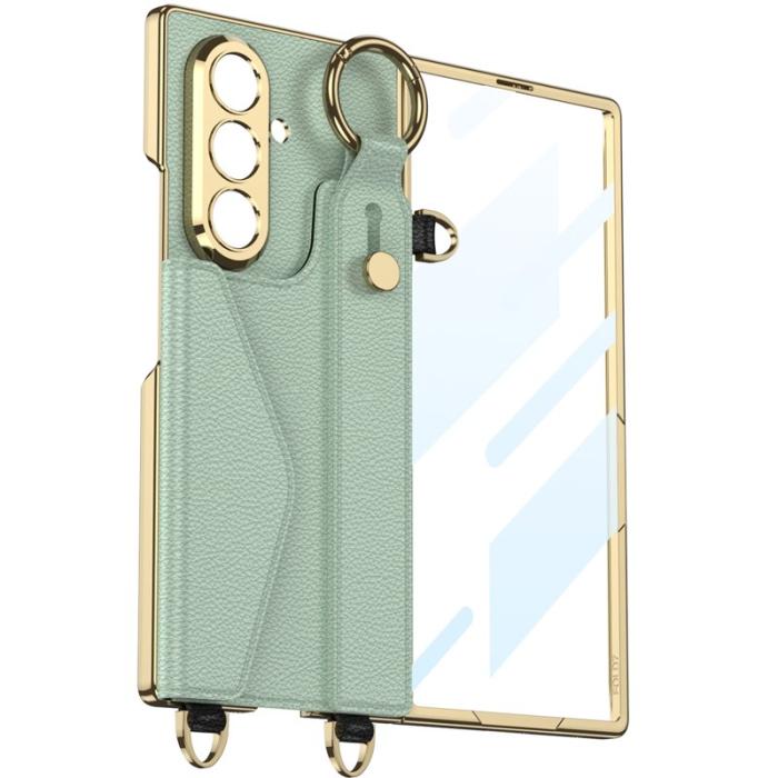 GKK - GKK Samsung Galaxy Z Fold7 Fodral - PU Rem Kickstand - Matcha Green
