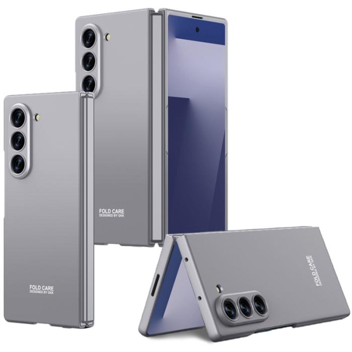 GKK - GKK Samsung Galaxy Z Fold7 Fodral Shockproof Hard PC - Grå