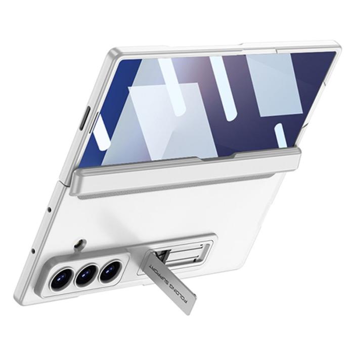 GKK - GKK Samsung Galaxy Z Fold7 Fodral - Skin Touch PC - Silver