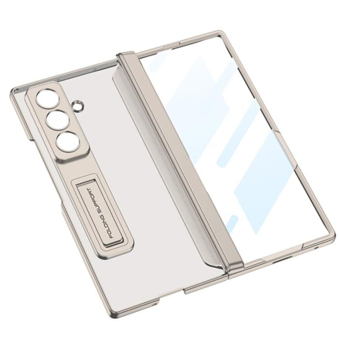 GKK - GKK Samsung Galaxy Z Fold7 Fodral - Skin Touch PC - Silver