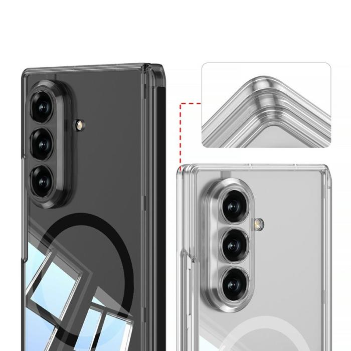 GKK - GKK Samsung Galaxy Z Fold7 Fodral - Transparent PC - Vit