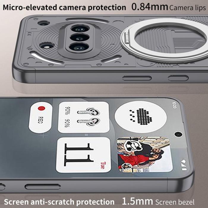 GKK - GKK Shield Series Nothing Phone (3a) Fodral Hård PC - Grå