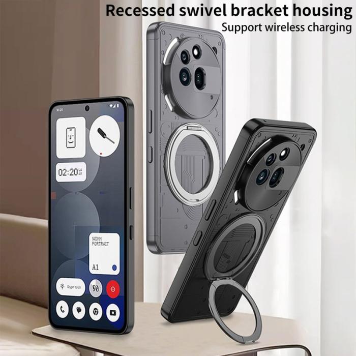 GKK - GKK Shield Series Nothing Phone (3a) Pro Fodral - Hård PC - Svart