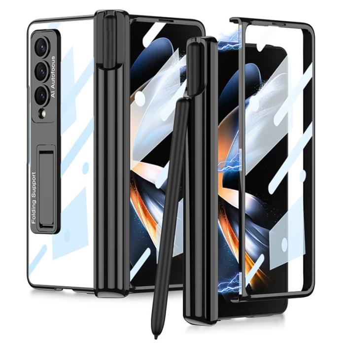 GKK - GKK Shockproof Fodral för Samsung Galaxy Z Fold4 - Hård PC - Svart