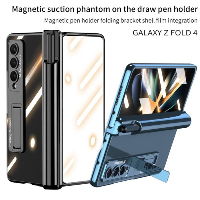 GKK - GKK Shockproof Fodral för Samsung Galaxy Z Fold4 - Hård PC - Svart