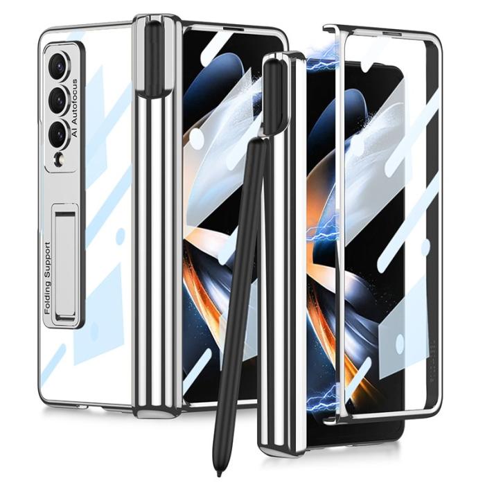 GKK - GKK Shockproof Kickstand Fodral Samsung Galaxy Z Fold4 - Grå