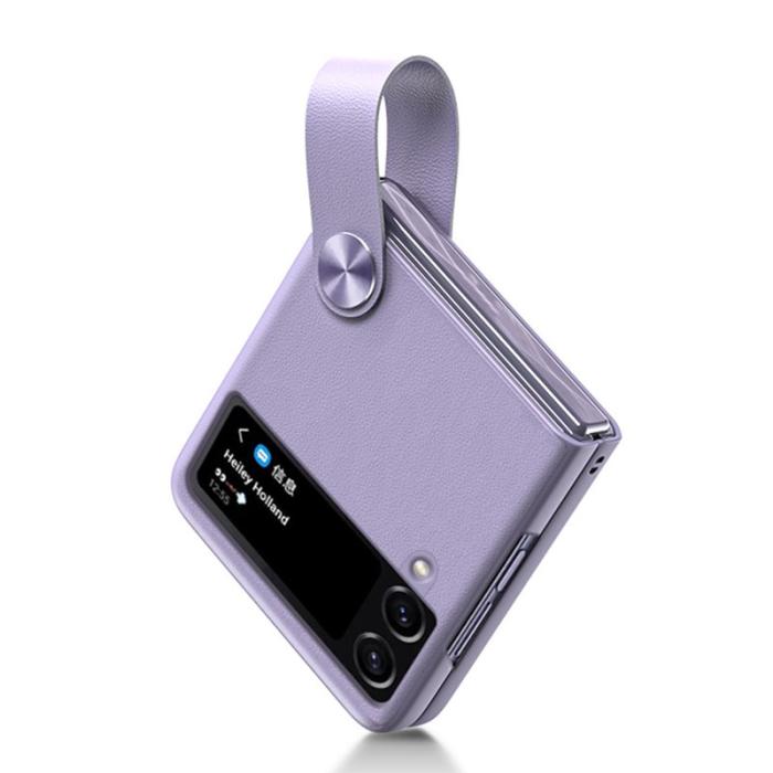 GKK - GKK Strap Kickstand Fodral för Samsung Galaxy Z Flip4 - Lila