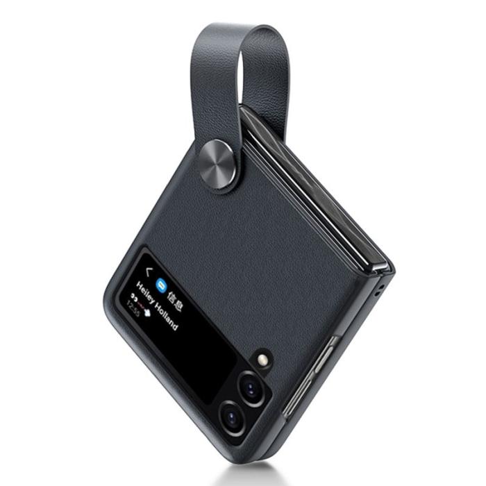 GKK - GKK Strap Kickstand Fodral för Samsung Galaxy Z Flip4 - Svart