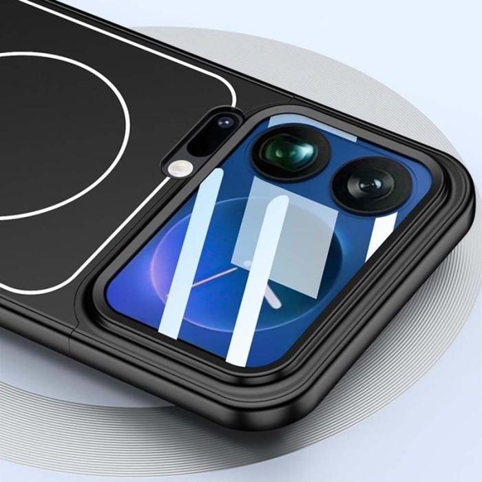 GKK - GKK Xiaomi 17 Pro Fodral - Äkta läder - Silver - Svart