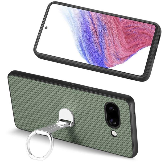 CASENEO - Google Pixel 9a Fodral Fällbart Kickstand KonstLäder - Grön