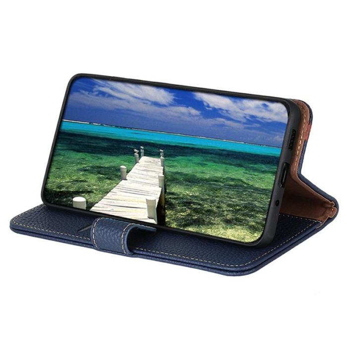 KHAZNEH - KHAZNEH iPhone Air Fodral Äkta läder - Blå