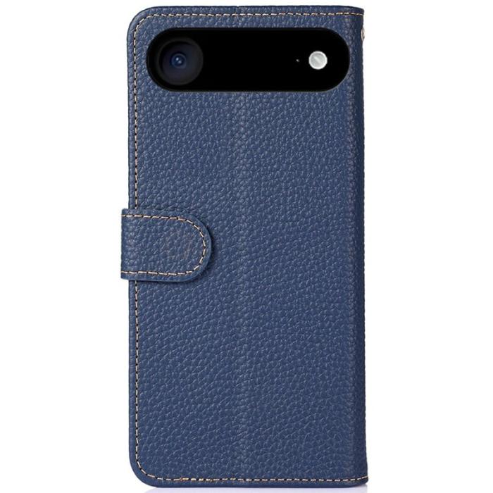 KHAZNEH - KHAZNEH iPhone Air Fodral Äkta läder - Blå