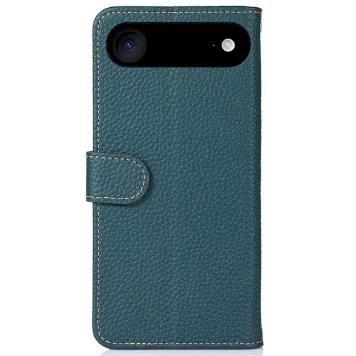 KHAZNEH - KHAZNEH iPhone Air Fodral Äkta läder - Litchi Textur - Grön