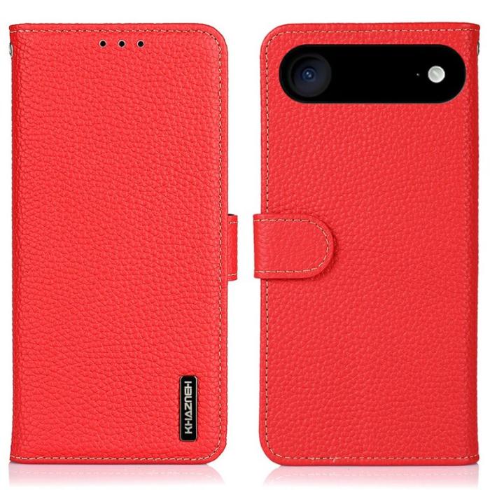 KHAZNEH - KHAZNEH iPhone Air Fodral Äkta läder - Röd