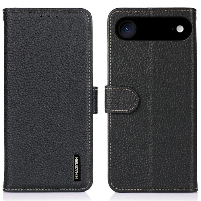 KHAZNEH - KHAZNEH iPhone Air Fodral Äkta läder - Svart