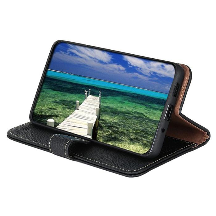 KHAZNEH - KHAZNEH iPhone Air Fodral Äkta läder - Svart