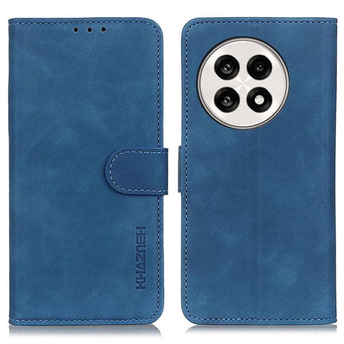 KHAZNEH - KHAZNEH OnePlus 13R 5G Fodral PU Läder Retro Textur - Blå
