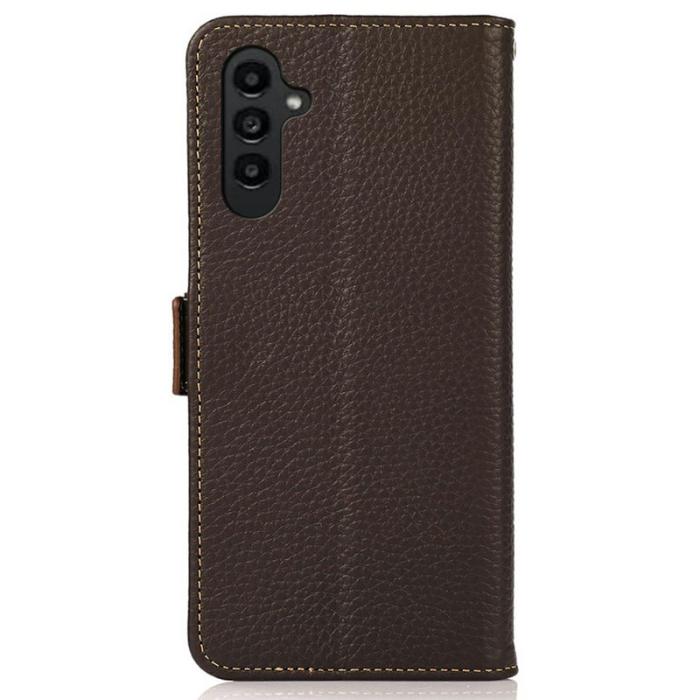 KHAZNEH - KHAZNEH Samsung Galaxy A26 5G Fodral Äkta läder - Brun